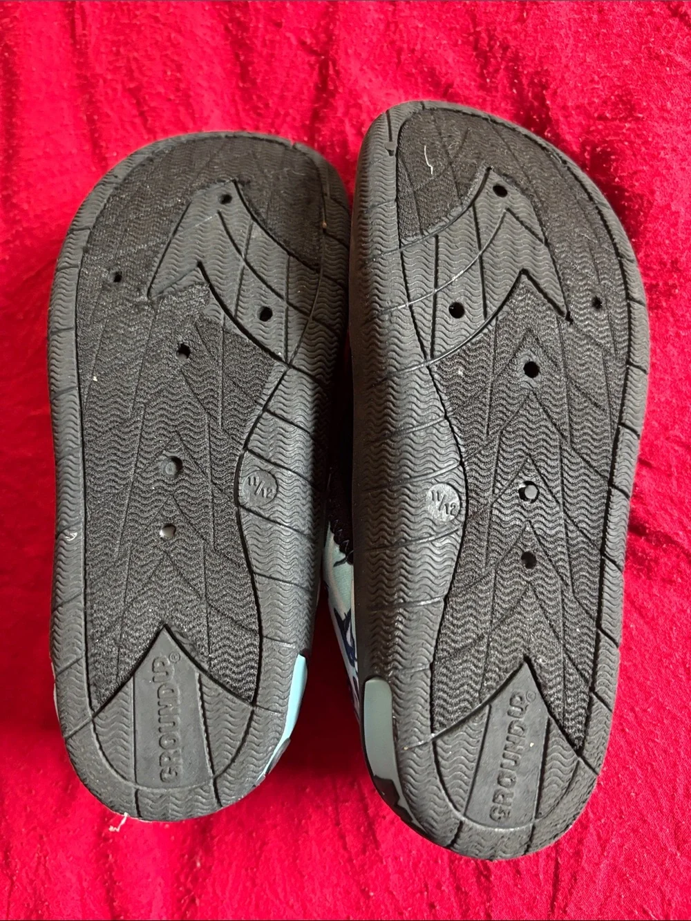 Kids Blue Dinosaur-Print Slip-On Water Shoes
